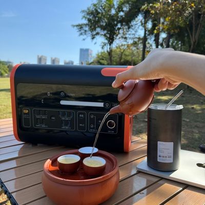 Naranja Negro Generador de energía solar de 2000W con almacenamiento de baterías