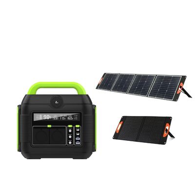 MPPT Estación eléctrica silenciosa portátil Generador solar de 600W con batería de litio