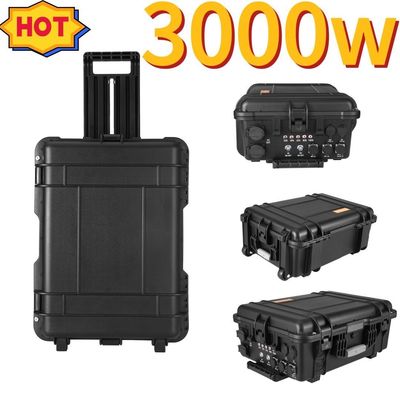 Estación eléctrica portátil de emergencia 3000W generador solar de respaldo