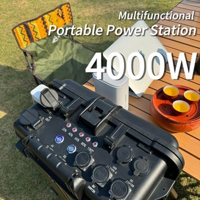 Bancos de carga solar de 4000W para campamentos y hogares de energía de respaldo AC Corriente de salida 15A Max