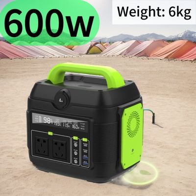 576wh Estación eléctrica portátil 600W 300W 200W Generador de respaldo solar