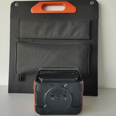 Luz LED de 4W y salida de CA de onda modificada en generador solar portátil de 200W