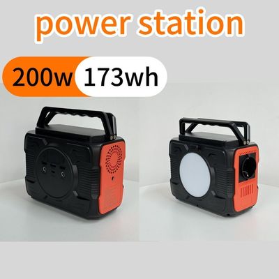 Estación eléctrica portátil de 110V/220V Generador solar móvil de 200W
