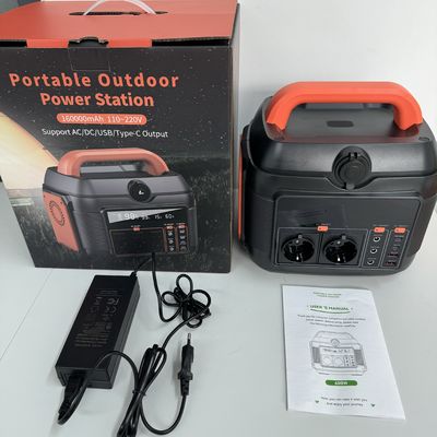 110V 220V emergencia para acampar 576wh central de energía solar móvil portátil 600W