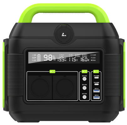 600W de potencia móvil portátil 6kg Naranja Negro Fuente de almacenamiento de energía de emergencia en interiores