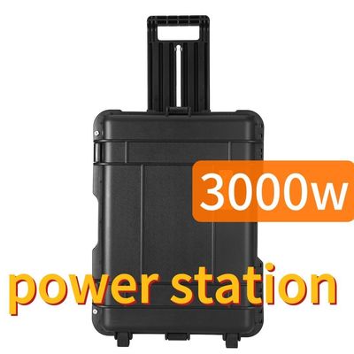 Estación eléctrica de almacenamiento de energía portátil de 3000W Negro personalizable CE.Un38.3 Certificado