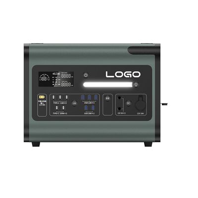 Estación eléctrica portátil de 2200W Fuente de alimentación de emergencia al aire libre con onda senoidal pura de 220V