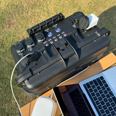 Caja de barra de dibujo para acampar al aire libre Tiempo de carga de emergencia 6-7h USB/Tipo-C 18W Max