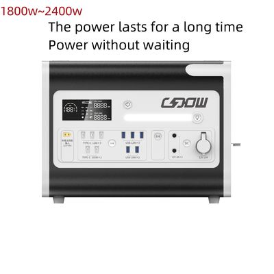 LiFePO4 Generador de central eléctrica solar móvil de 2200W para sistemas de energía al aire libre y domésticos