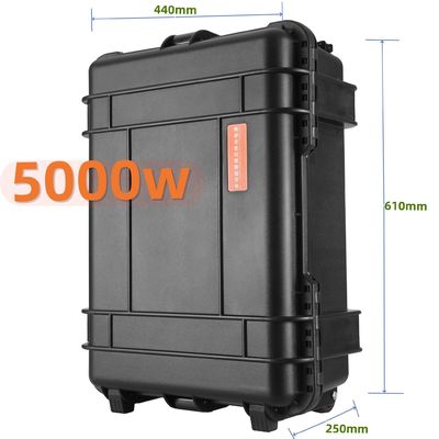 Cargador de grupo de batería de litio de emergencia de 5000W con sistema solar de carga USB