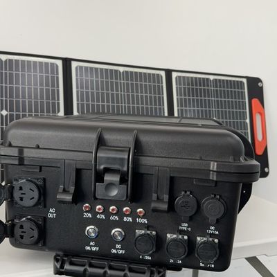 Cargador de grupo de batería de litio de emergencia de 5000W con sistema solar de carga USB