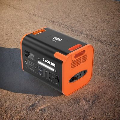 LiFePO4 Batería de emergencia Generador solar para campamento 1000W 2200W Estación de energía portátil