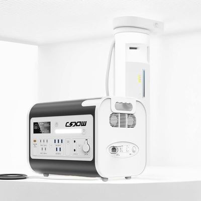 Generador solar de 2000W con puerto de salida multifunción y pantalla de cinta de iluminación LED