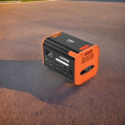 Clasificación de retardante de llama UL94V Central eléctrica portátil Energía solar móvil Negro con naranja