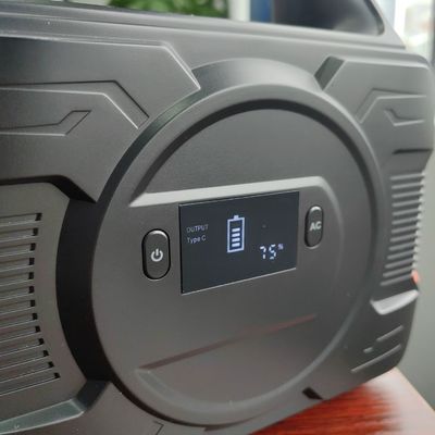Estación de energía solar portátil recargable de 300W con batería extraíble y pantalla LCD