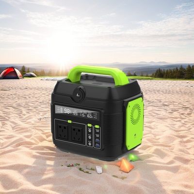 Almacenamiento de energía de 600W Fuente de alimentación móvil de emergencia con batería de 300W 200W y pantalla de cristal líquido
