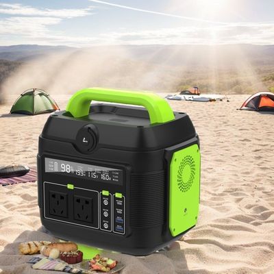 Almacenamiento de energía de 600W Fuente de alimentación móvil de emergencia con batería de 300W 200W y pantalla de cristal líquido