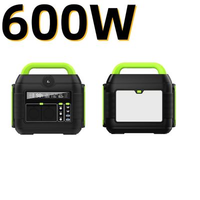 Estación eléctrica de batería de litio ternaria de 600W para camping al aire libre y familia