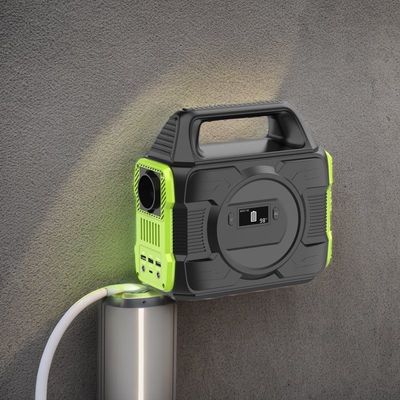 Estación eléctrica de almacenamiento de energía de 300W con batería de litio y pantalla de cristal líquido