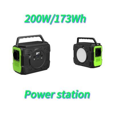 Capacidad de batería de 48000mAh Generador de energía móvil portátil de balcón RV para acampar al aire libre