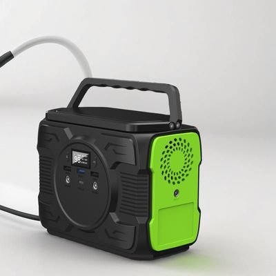 Estación eléctrica móvil al aire libre de 200W con batería de litio de capacidad y cargador solar