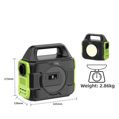 Generador solar portátil de 300 W con batería extraíble e inversor