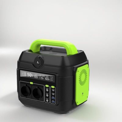 Estación eléctrica de almacenamiento de energía al aire libre de 600W con MPPT y pantalla de cristal líquido reveladora