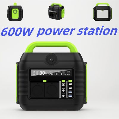 Generador móvil portátil de 600W para acampar al aire libre y proyector de almacenamiento de energía solar