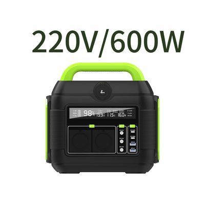 Batería extraíble 600W Litio 110V 220V Camping Mini Portátil enchufes de CA Banco de energía