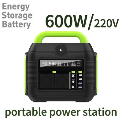 Sistema de almacenamiento de energía solar portátil multifunción de 600W con adaptador y S6