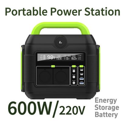 Color personalizable Estación de energía de emergencia de 600W para camping y carga móvil