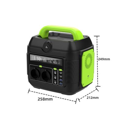 Un enchufe de corriente alterna 600W Iluminación recargable Estación de energía móvil portátil Generador solar