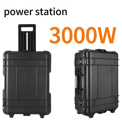 Generador portátil de alimentación de emergencia de 3000W con tipo de toma de corriente Todo el tiempo de carga 6-7h