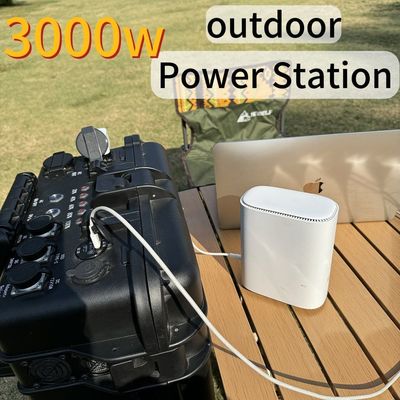 Estación eléctrica portátil de fosfato de hierro de litio de 3 kW para la función de protección de la molienda de ángulos
