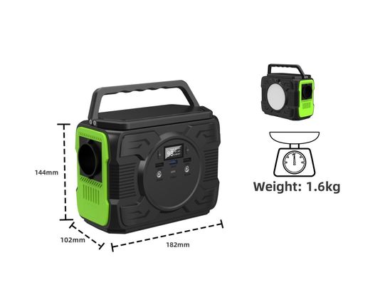Fuente de alimentación móvil exterior con potencia de salida de 200W y USB1/USB2 Exportación 5V/2.1A