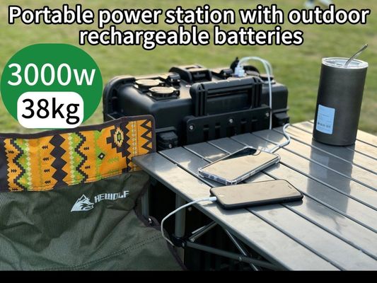 Dispositivo de extinción de incendios incorporado Batería recargable de 3000 W Generador solar exterior
