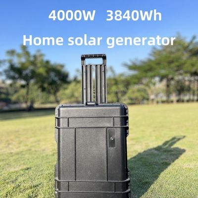 Almacenamiento de energía al aire libre Batería LiFePO4 4000W Panel solar portátil Estación de energía de campamento