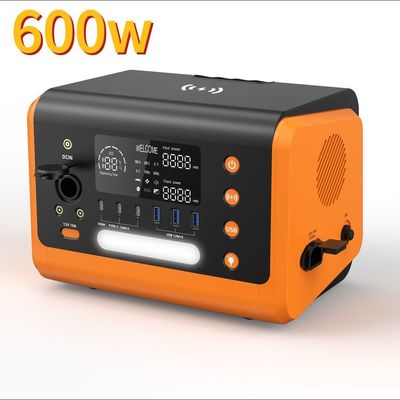 Almacenamiento de emergencia en espera Estación eléctrica portátil al aire libre de 600W con carga rápida 1 hora