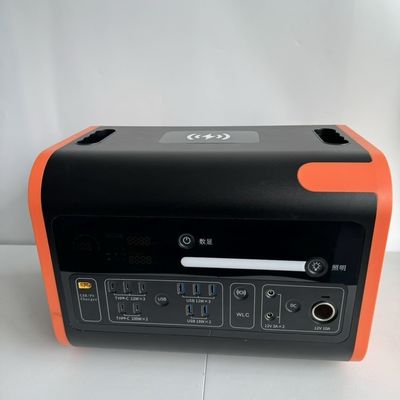 Estación de acampada de emergencia solar portátil de alta potencia de 2200W con todas las tomas de salida de CA