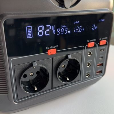 Demandas de energía de emergencia Centro de energía para el hogar con batería de litio de 600W e iluminación LED de 11W