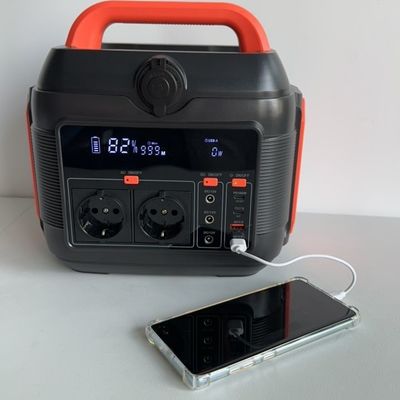 Demandas de energía de emergencia Centro de energía para el hogar con batería de litio de 600W e iluminación LED de 11W