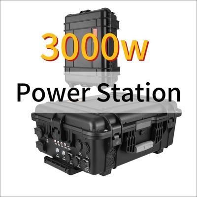 Todos los electrodomésticos Negro 3000W de emergencia portátil Estación de energía de drones solares de alta capacidad