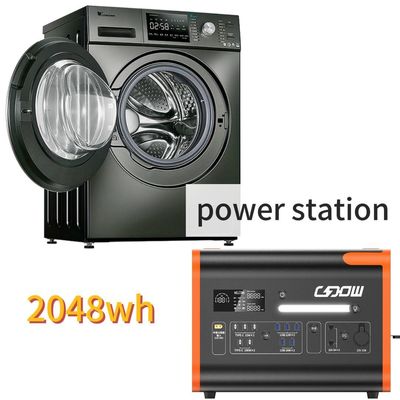 2000W/2200W/2048wh Estación eléctrica portátil de almacenamiento de energía para campamentos con forma de onda del inversor de onda de onda senoide pura