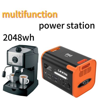 2200W/2048wh 40ah Estación de energía portátil de aventura al aire libre con duración de vida