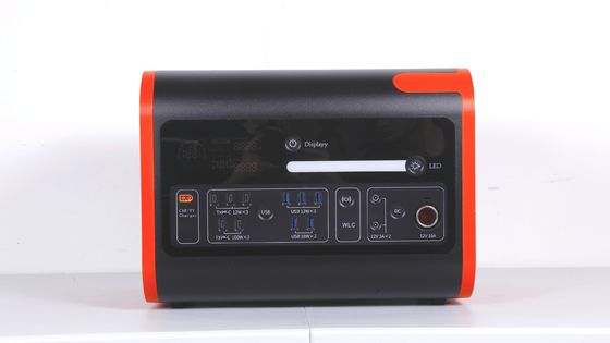 2200W40ah Carga inalámbrica Estación de energía de almacenamiento de energía solar en naranja caliente con negro