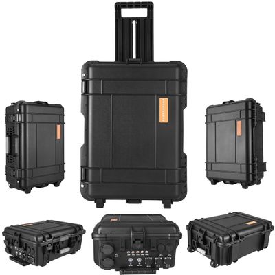 8000W Pico de potencia OEM ODM 140ah Generador solar al aire libre Estación eléctrica de emergencia negra