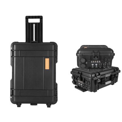 8000W Pico de potencia OEM ODM 140ah Generador solar al aire libre Estación eléctrica de emergencia negra