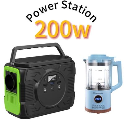 Estación de energía solar portátil con batería de litio de 200W/173wh con salida Ec5 12V/200-300A