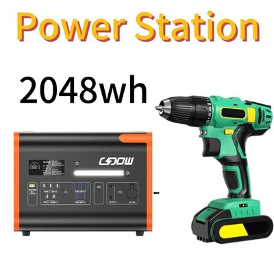 Estación de energía de emergencia portátil de carga rápida de 1500W con diseño de protección de seguridad múltiple