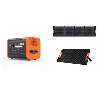 Estación de energía portátil UPS de 1500W/2200W/3000W con toma de corriente alterna en color naranja negro